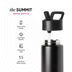 Summit Kids Water Bottle with Straw Lid
