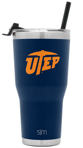 Collegiate Cruiser Tumbler with Flip Lid and Straw