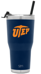 Collegiate Cruiser Tumbler with Flip Lid and Straw