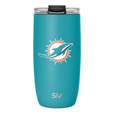 NFL Voyager Tumbler with Clear Flip Lid & Straw