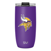 NFL Voyager Tumbler with Clear Flip Lid & Straw