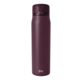 Simple Modern Mesa Loop Water Bottle with Straw | 30oz Cup Holder Friendly Insulated Stainless Steel Bottles for Travel, Sports and School | Cherry Wine