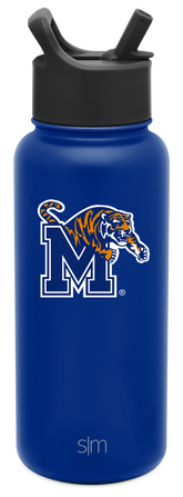 Collegiate Summit Water Bottle with Straw Lid