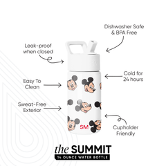 Summit Kids Water Bottle with Straw Lid