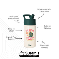 Summit Kids Water Bottle with Straw Lid