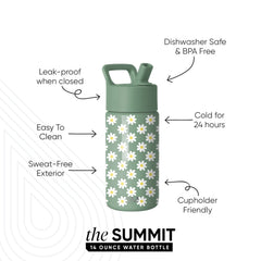 Summit Kids Water Bottle with Straw Lid