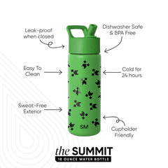 Summit Kids Water Bottle with Straw Lid
