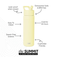 Summit Water Bottle with Straw Lid