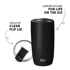 Voyager Tumbler with Clear Flip Lid & Straw