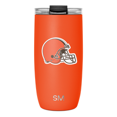 NFL Voyager Tumbler with Clear Flip Lid & Straw