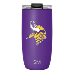 NFL Voyager Tumbler with Clear Flip Lid & Straw
