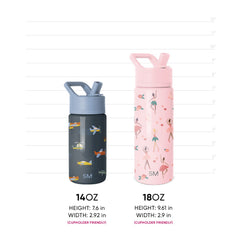 Summit Kids Water Bottle with Straw Lid