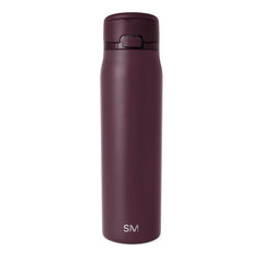 Simple Modern Mesa Loop Water Bottle with Straw | 30oz Cup Holder Friendly Insulated Stainless Steel Bottles for Travel, Sports and School | Cherry Wine