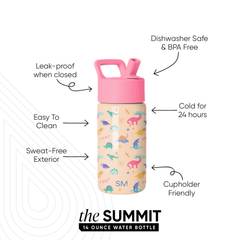 Summit Kids Water Bottle with Straw Lid