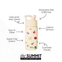 Summit Kids Water Bottle with Straw Lid