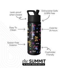 Summit Kids Water Bottle with Straw Lid