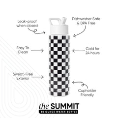Summit Water Bottle with Straw Lid