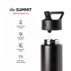 Summit Water Bottle with Straw Lid