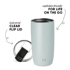 Voyager Tumbler with Clear Flip Lid & Straw